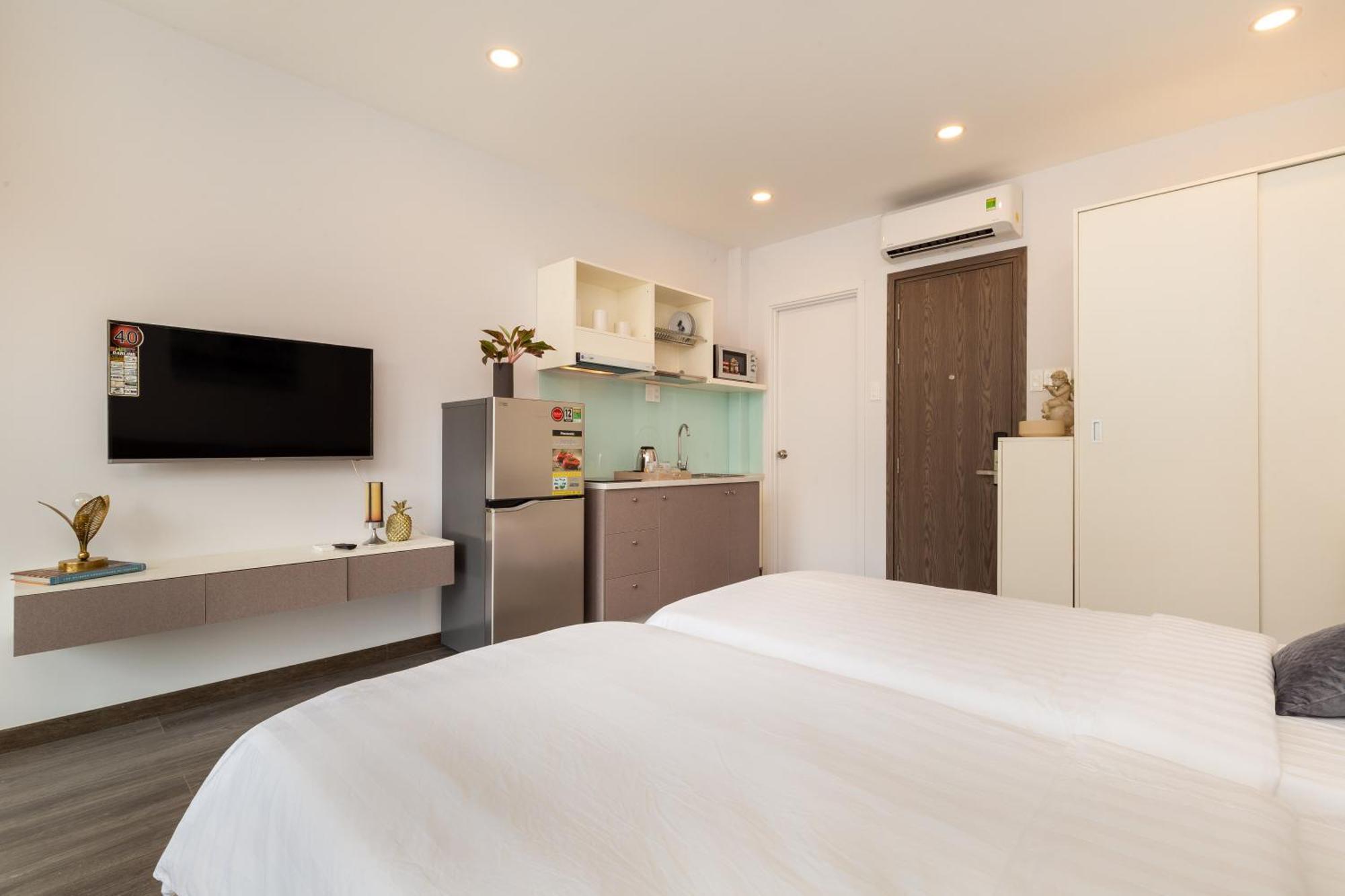 F-Hotel & Apartment โฮจิมินห์ซิตี้ ห้อง รูปภาพ